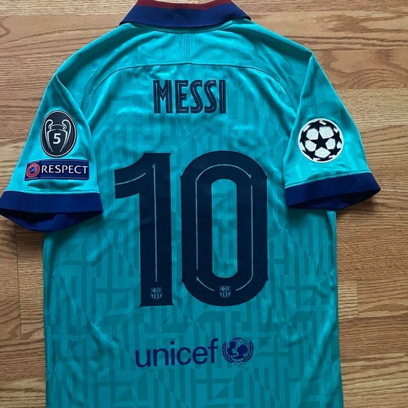 FC Barcelona Messi 2019 20 third Champions League jersey - Picture 5 of 8